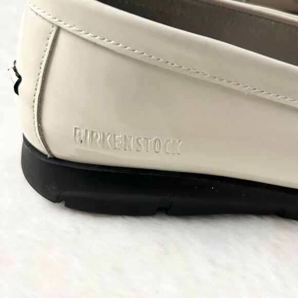 Birkenstock Saitama Penny Loafer White Patent Leather Size EU 40 US 9-9.5 Medium - Picture 4 of 9